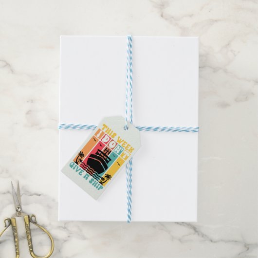 Étiquettes-cadeau Croisière nautique (Avec de laficelle)