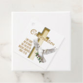 Étiquettes Cadeau Croix de colombe (En situation)