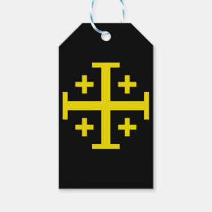 Étiquettes-cadeau Croix de Jérusalem