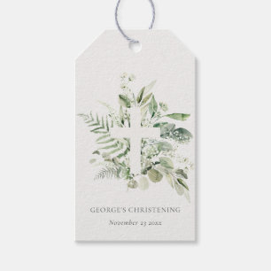 Étiquettes-cadeau Croyant Rustique Eucalyptus Fern Folid