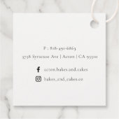 Étiquettes Cadeau Cuillères à spatules à Whisk rose roux cuillères à (Dos)