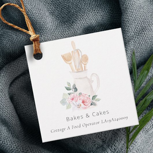 Étiquettes Cadeau Cuillères à spatules à Whisk rose roux cuillères à