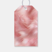 Étiquettes-cadeau Cuir et fourrure rose pâle (Dos)