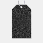 Étiquettes-cadeau Cuir noir Faux (Dos)