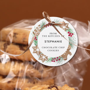 Étiquettes Cadeau Cuisine à l'aquarelle personnalisée