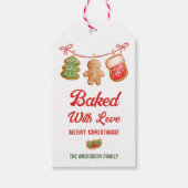 Étiquettes-cadeau Cuisiné Avec Amour Noël Traiter Cookie (Devant)