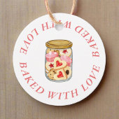 Étiquettes Cadeau Cuisine de biscuits Thème Fabriqué avec amour mais