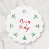 Étiquettes Cadeau Cuit avec l'amour de Noël - Arbre de Noël (Dos)