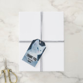 Étiquettes-cadeau Cuite Kitten blanc avec de beaux yeux bleus (Avec de la ficelle)