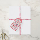 Étiquettes-cadeau Cupcake Motif Merci rose (Avec de la ficelle)