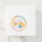 Étiquettes Cadeau Cupcake ou Stud Muffin Révélation de genre (En situation)
