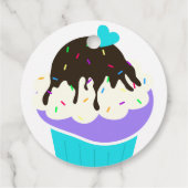 Étiquettes Cadeau Cupcake sucré (Dos)