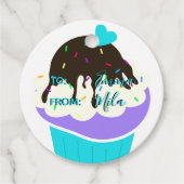 Étiquettes Cadeau Cupcake sucré (Devant)