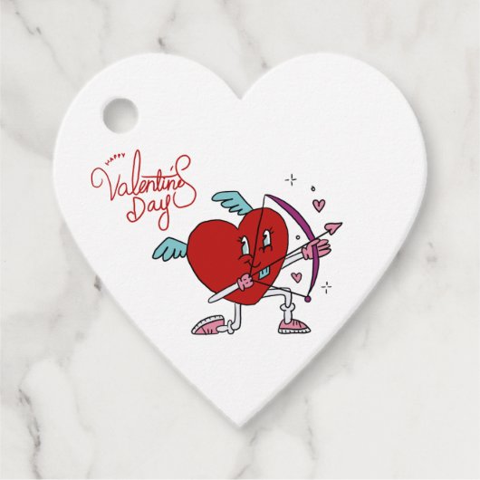 ÉTIQUETTES CADEAU CUPID HEART (Devant)