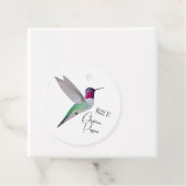 Étiquettes Cadeau Custom Anna's Hummingbird (En situation)