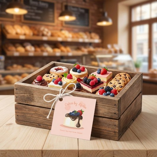 Étiquettes Cadeau Custom Bakery Thank You Tag