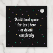 Étiquettes Cadeau CUSTOM Mardi Gras Theme Party Fun perles festives (Dos)