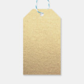 Étiquettes-cadeau Custom Simple Clean Gold Business Votre logo ici (Dos)