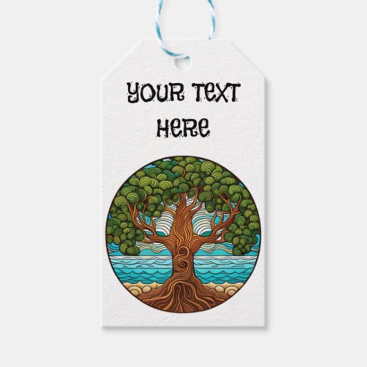Étiquettes-cadeau Customisez votre arbre de vie (Devant)