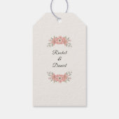 Étiquettes-cadeau Customized Blush Garden Minimal Wedding Favor (Dos)