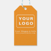 Étiquettes-cadeau Customized Your Logo Stylish Minimal Business logo (Devant)