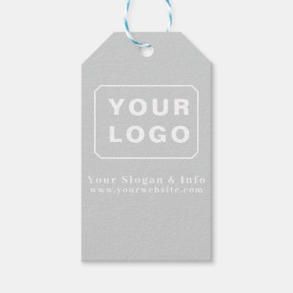 Étiquettes-cadeau Customized Your Logo Stylish Minimal Business logo