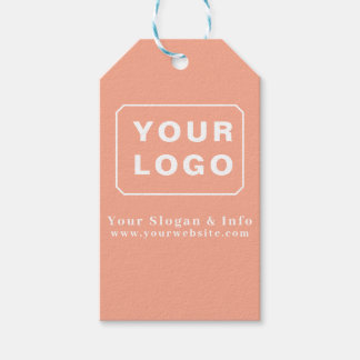 Étiquettes-cadeau Customized Your Logo Stylish Minimal Business logo