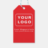 Étiquettes-cadeau Customized Your Logo Stylish Minimal Business logo (Devant)