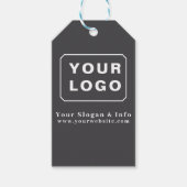 Étiquettes-cadeau Customized Your Logo Stylish Minimal Business logo (Devant)