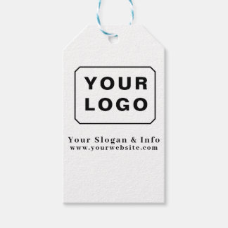 Étiquettes-cadeau Customized Your Logo Stylish Minimal Business logo