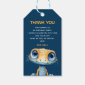 Étiquettes-cadeau Cute Alien Outer Space UFO 1st Birthday Thank You (Devant)