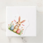 Étiquettes Cadeau Cute Beautiful Easter Bunny Popular Collection (En situation)