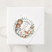 Étiquettes Cadeau Cute Bois Animaux Forêt Verdure Neutre bébé (En situation)