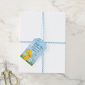 Étiquettes-cadeau Cute Boy Duckling et Butterfly Baby shower Favoris (Avec de laficelle)