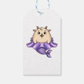 Étiquettes-cadeau Cute Capricorn Cartoon – Whimsical Zodiac (Dos)