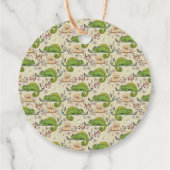 Étiquettes Cadeau Cute Chameleon Lizard (Dos)