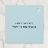 Étiquettes Cadeau Cute Christmas Penguin (Dos)