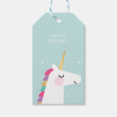 Étiquettes-cadeau Cute et moderne Rainbow Unicorn (Devant)