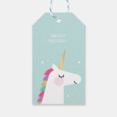 Étiquettes-cadeau Cute et moderne Rainbow Unicorn (Dos)