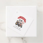 Étiquettes Cadeau Cute Ferme Animaux Vache Cochon Anniversaire (En situation)