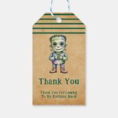 Étiquettes-cadeau Cute Frankenstein Halloween Anniversaire (Dos)