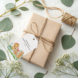 Étiquettes-cadeau Cute Funny Baby shower animalier