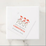 Étiquettes Cadeau Cute Funny Red Winter Quacking Christmas Canards<br><div class="desc">Si vous avez besoin d'une personnalisation supplémentaire,  n'hésitez pas à m'envoyer un message sur yellowfebstudio@gmail.com .</div>