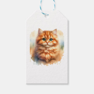 Étiquettes-cadeau Cute Ginger Tabby Chat T-shirt classique