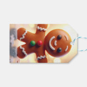 Étiquettes-cadeau Cute gingerbread man cookie (Devant (Horizontal))