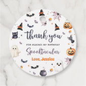 Étiquettes Cadeau Cute Halloween Fantôme 1er anniversaire (Devant)