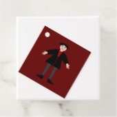 Étiquettes Cadeau Cute Halloween Vampire Custom (En situation)