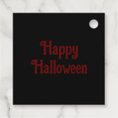 Étiquettes Cadeau Cute Halloween Vampire Custom (Dos)