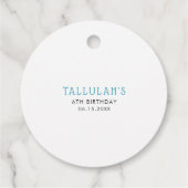 Étiquettes Cadeau Cute Ice Cream Thème Anniversaire (Dos)