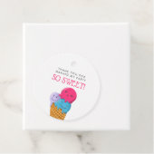 Étiquettes Cadeau Cute Ice Cream Thème Anniversaire (En situation)